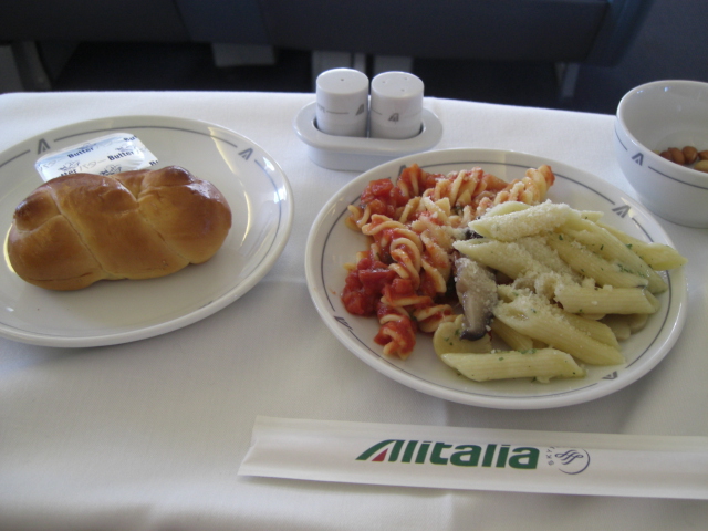 アリタリア航空ビジネスクラス機内食 毎日のおかず